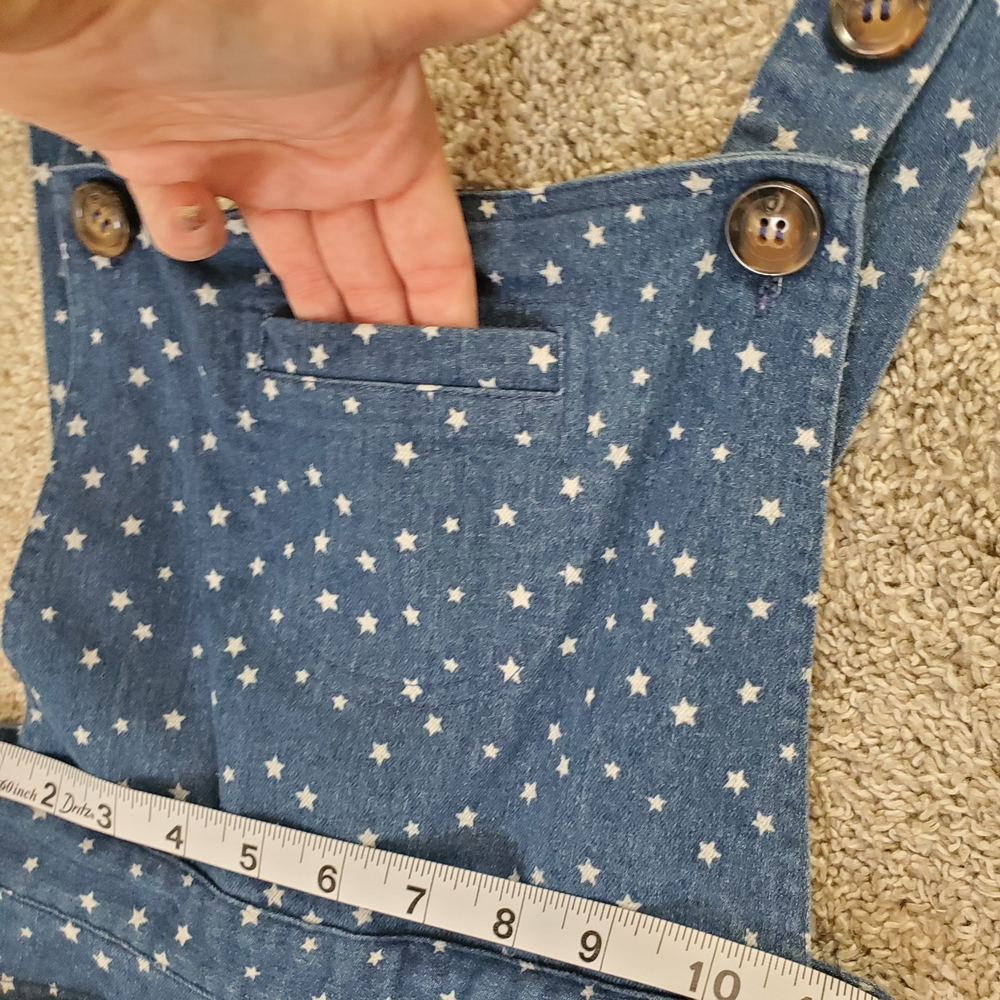 Anthropologie Saint Geraldine Star Print Denim Overalls XS - Very Good Condition - Picture 6 of 13
